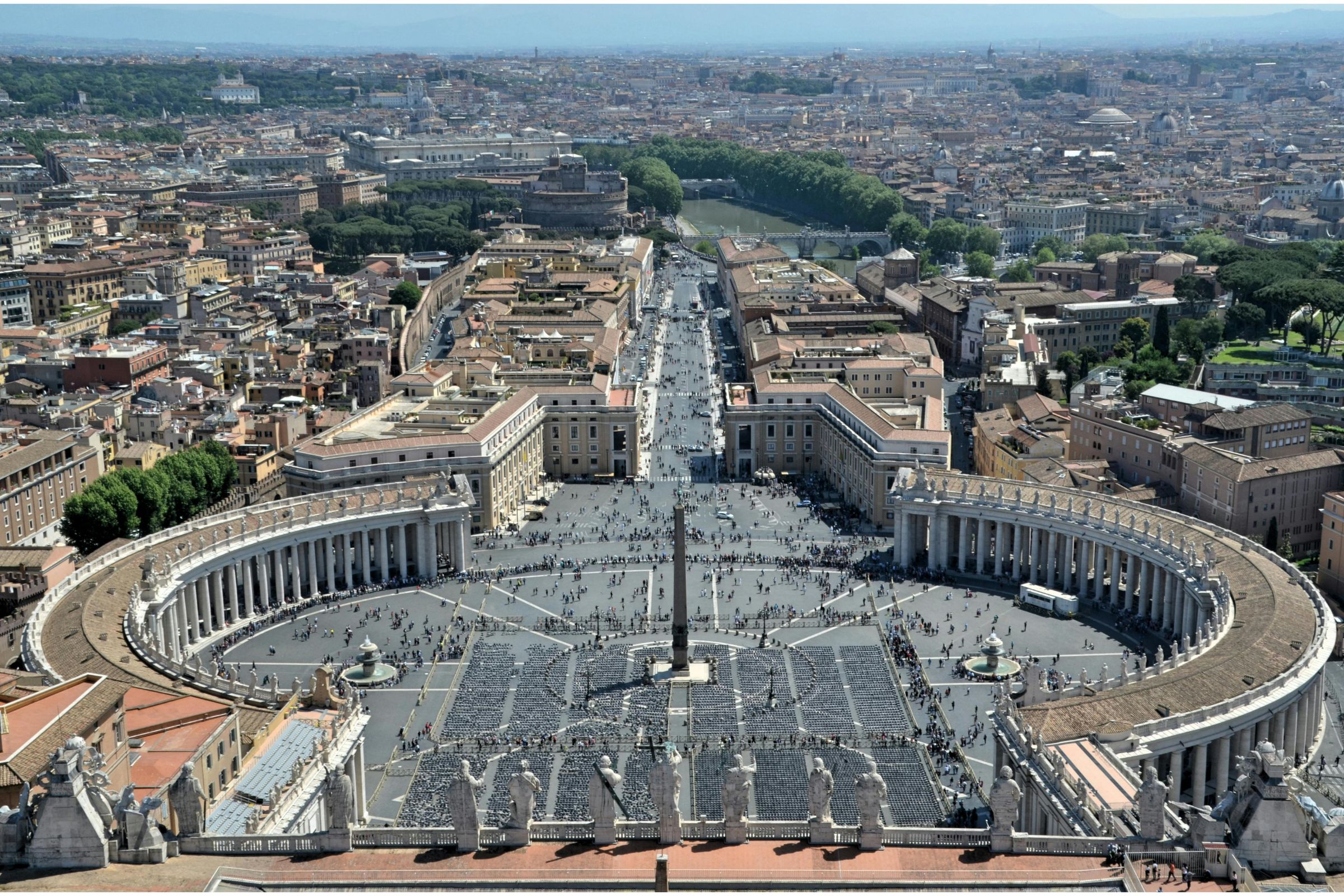 St. Peter's Square as seen from the dome