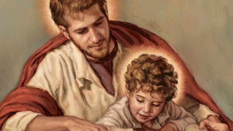 Saint Joseph and Child by Sofia Novelli, private collection